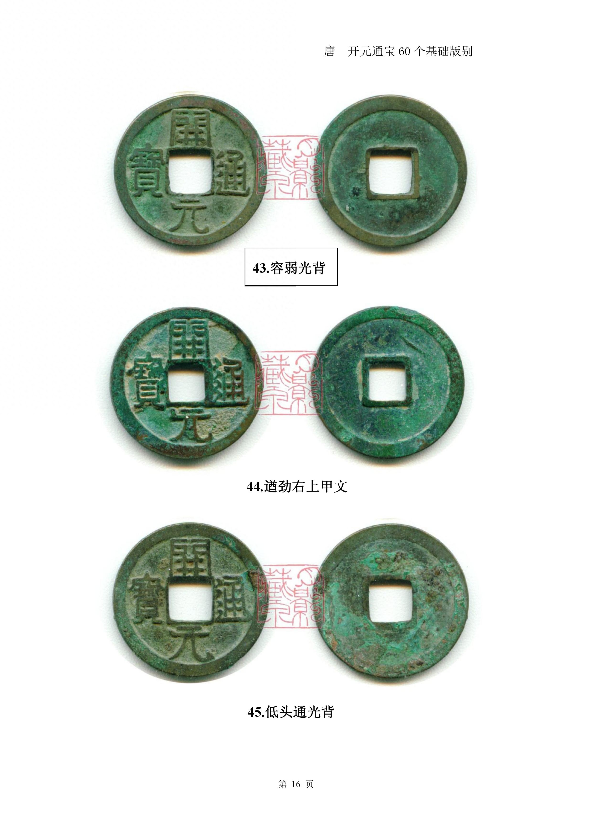 开元通宝60个基础版别